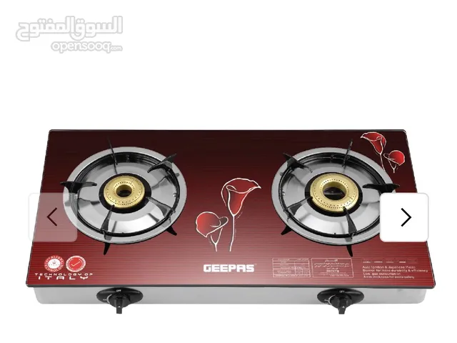 GEEPAS 2-BURNER GAS HOB ( NEW IN-BOX) Size: 70 mm & 90 mm