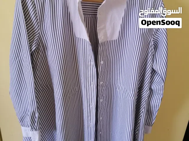 شيمي طويل فضفاض خامة ممتازة مستعمل يشبه الجديد مقاس صمول   s