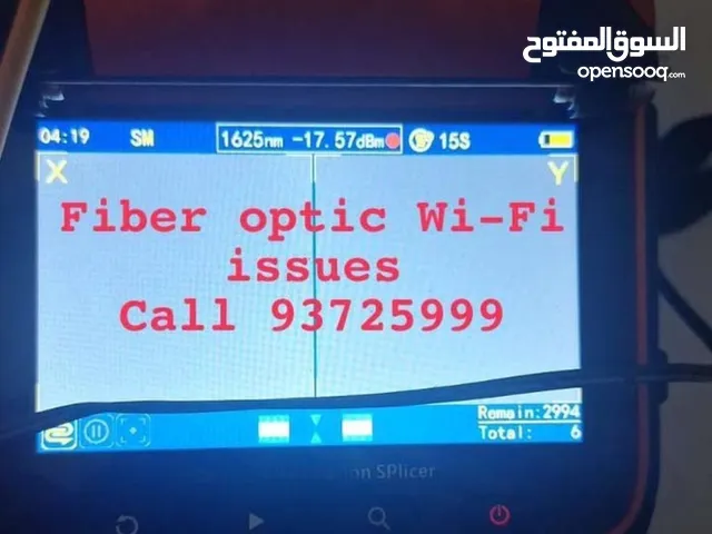 Wi-Fi Fiber Optic Cable Issues Wi-Fi Router installation Networking services Cable Poling Cat6 Cable