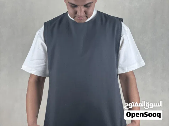 Gray vest for restaurant and café