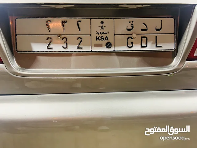 Car Number Plate “232 GLD” سيارة لوحة رقم