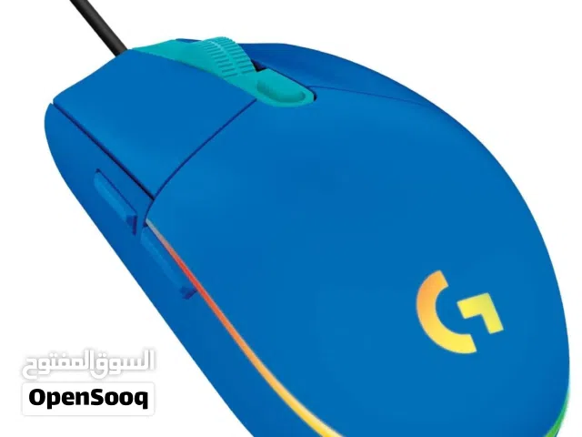 ماوس لوجيتيك سلكي اصلي LOGITECH G203 BLUE USB WIRED MOUSE 8000 DPI