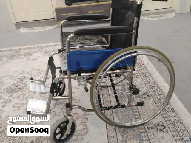 كرسي متحرك مقعد جلد