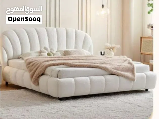 NEW MODREN KING SIZE BED ORIGINAL WOOD  WATER PROOF FABRIC shop seeb market near bank meethaq muscat