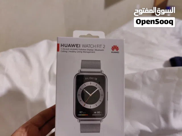 متوفر ساعة هواوي واتش فيت 2النسخه الخاصة  نسخه الجانيت فخمه جدا جدا بكرتونه وااسعر عرطة 250 سعودي