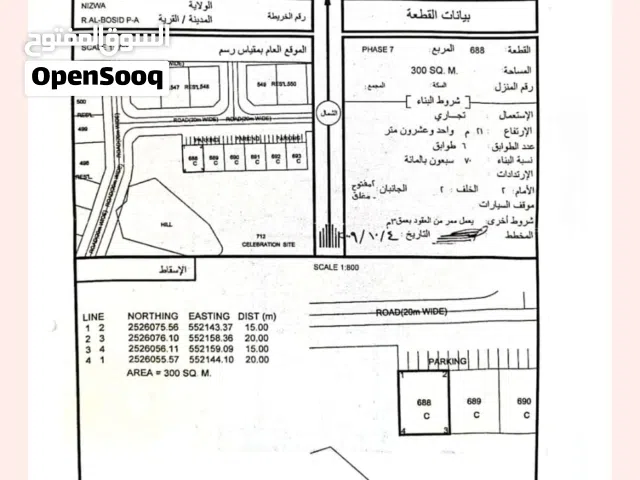Commercial Land for Sale in Al Dakhiliya Nizwa