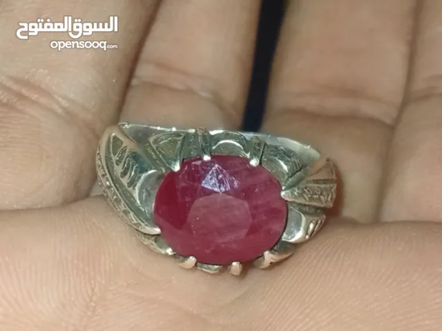 خاتم ياقوت افريقي فاخر ونادر جدا أنتيك صياغه درويش صياغه ثقيله جدا خاتم مارح تلاقي مثلو فضة 925
