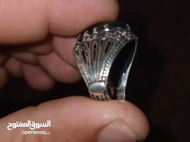 خاتم فضة حجر نادر 925 للبيع
