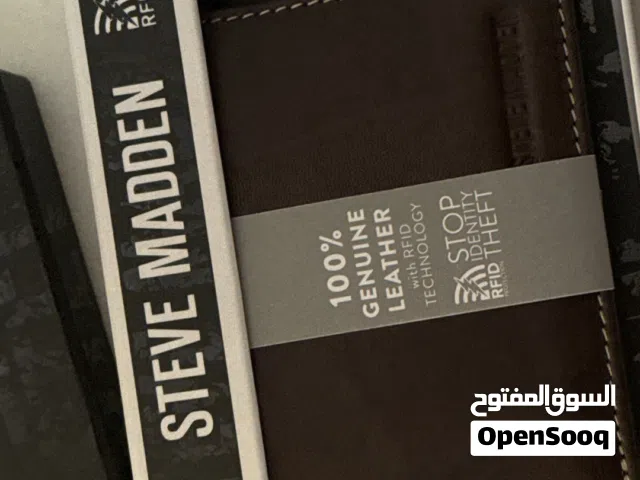 Steve madden mens brown wallet  محفظة رجالي ستيف مادن  جلد طبيعي
