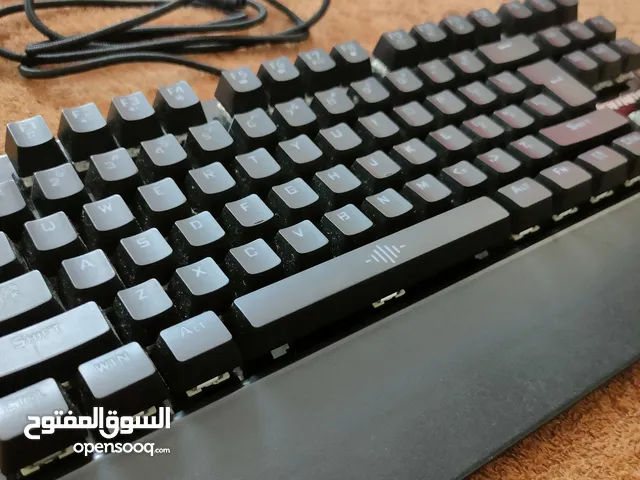 Smilee K28 Backlit Gaming Mechanical Keyboard Colorful Led Usb Wired Game Keyboard, Black, K-28