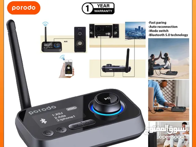 Porodo 3 in 1 Bluetooth Audio Transmitter And Receiver ll Brand-New ll