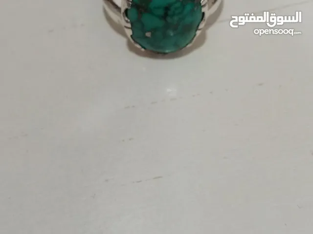 خاتم فيروز فضة بحرينية