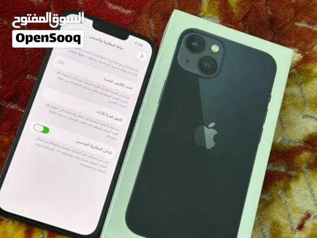 آيفون 13 عادي ذاكره 128 بطاريه الجهاز 84 الجهاز وتر ما مفتوح ولا داخل صيانه وتأخذه ل اي مصلح