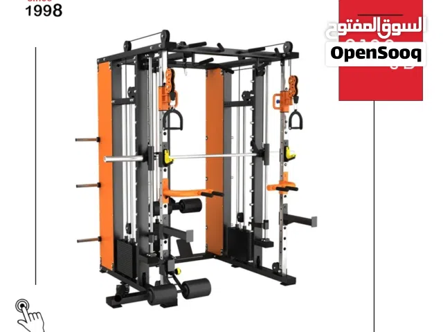 جهاز Multi-functional Smith Machine Gym Equipmen الأصلي  جيم منزلي متكامل لبناء وتقوية العضلات