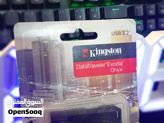 فلاش حجم 64 كيكا اصلي ماركة كنكستون جديد لوك غير مستخدم