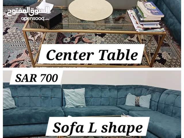 L shape sofa with Center table