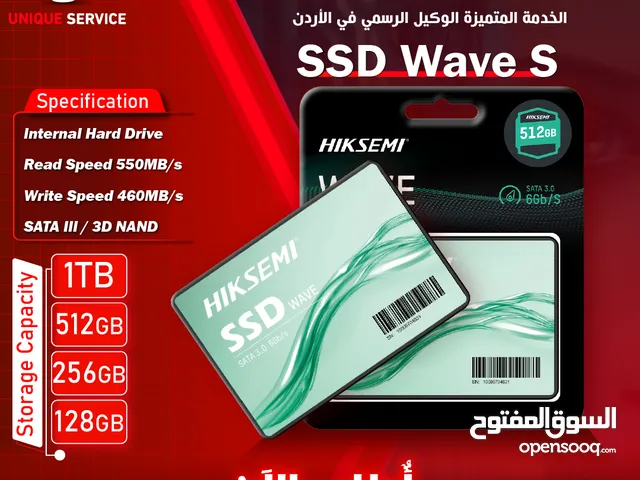هارديسك داخلي سرعة عالية من هيكسيمي 128gb 256gb 512gb 1tb Speed 550MB Hiksemi SSD Wave S