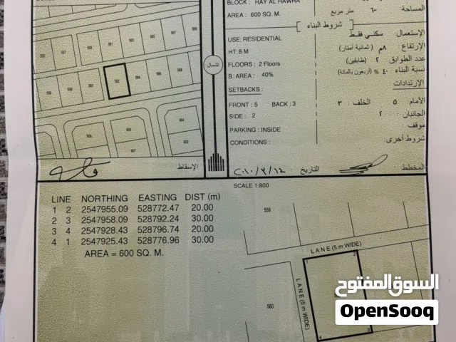 للبيع أرض في حي الحوراء ( بهلاء)