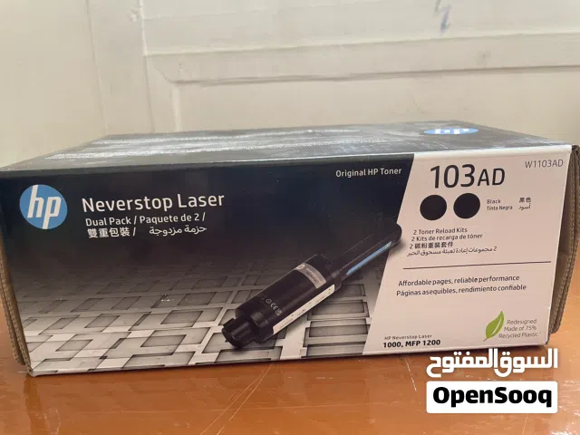 حبر طابعة never stop laser 2 مجموعة إعادة تعبئة مسحوق الحبر