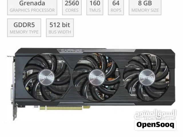 كرت شاشه AMD RADEON R9 390 8g