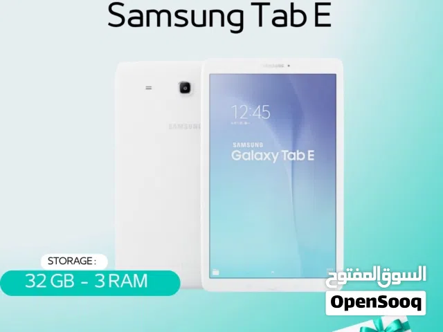 SAMSUNG TAB E ( 64GB ) / RAM 4 NEW /// تاب سامسونج اي ذاكرة 64 الرام 4 الجديد