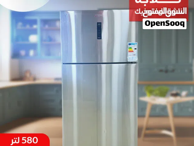 ثلاجة ناشونال سونيك سوبر جامبو 580 لتر انفيرتر لون ستانلس ستيل كفالة 10 سنوات