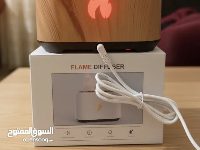 Modern Flame Aromatherapy Diffuser – LED Fire Effect, Ultrasonic Mist & Humidifier