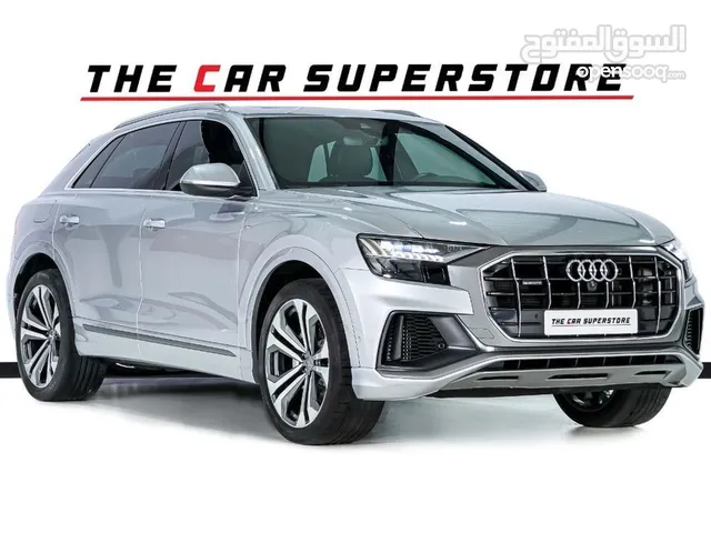 Audi Q8 55TFSI-GCC-SLine-Premium Metallic Colour-LED Matrix Lights-1 year Warranty+1 Free Service