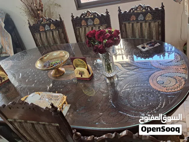 طاولة سفرة باكستاني (خشب ورد) محفورة حفر أصلي