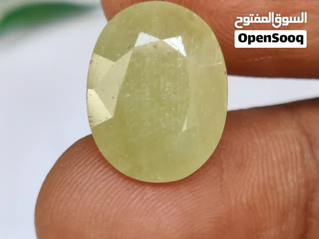 حجر ياقوت أصفر أفريقي طبيعي غير معالج natural untreated african yellow sapphire stone