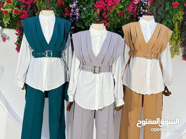 طقم 3 قطع خامة دبل ايطالي