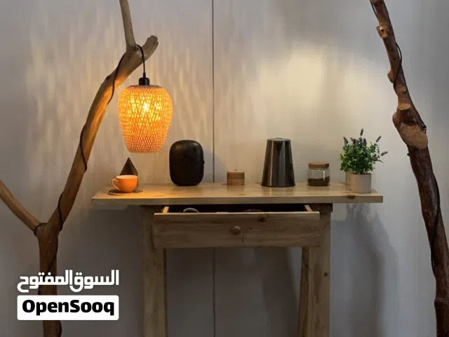 طاولة ركن قهوة خشب طبيعي