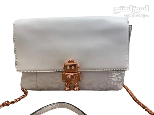 حقيبة تيد بيكر جلد اصلي بحالة الجديد Ted baker handbag like new white color