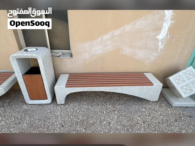 منتج خرسانة كراسي ظهر سلات مهملات كراسي أسمنت مصدات مواقف سيارات