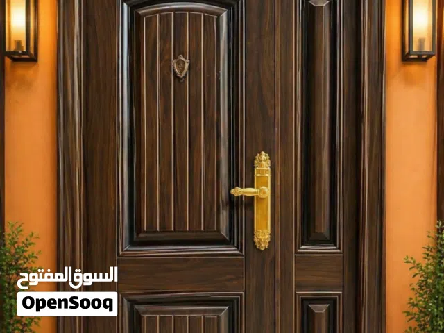 ابواب صينية للبيع السجانة  تصاميم عصرية ابواب عمارات وشقق الفخامة والمتانة والاناقة متوفر