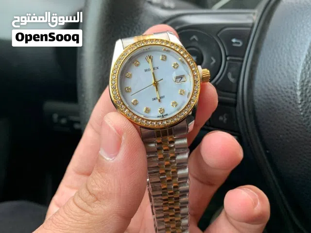 رولكس نسائي ساتنلس ستيل