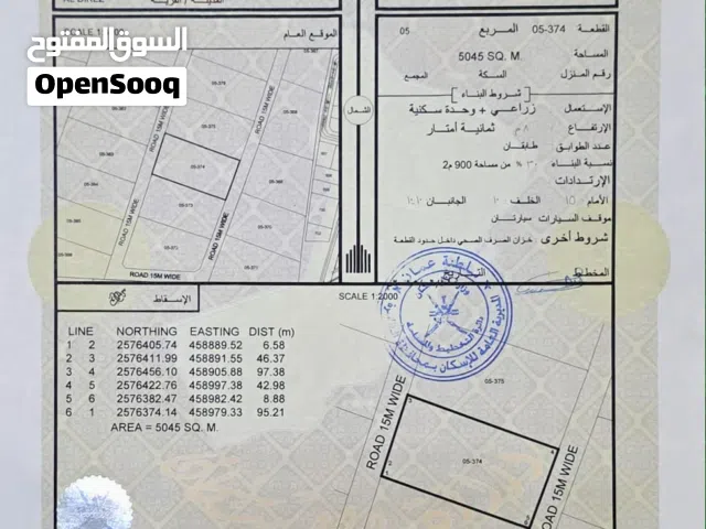 Farm Land for Sale in Al Dhahirah Ibri