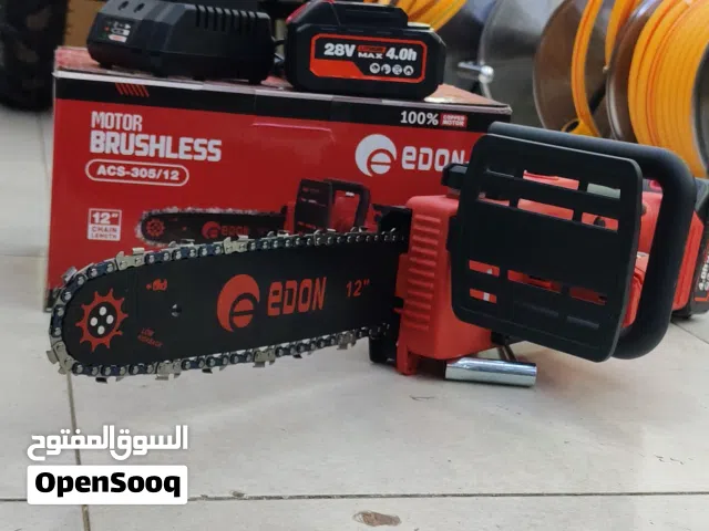منشار بطارية بطاريتين 12 انش قص الحطب والخشب السمر 28V شركة ايدون edon ACS-305/12 قطع الاخشاب