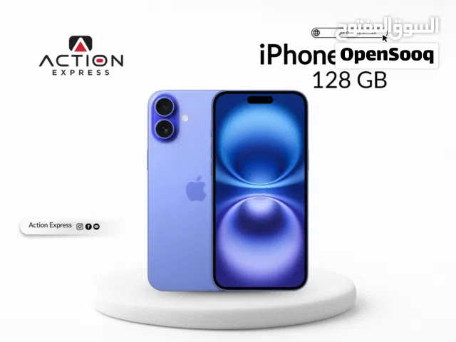 IPHONE 16 PLUS ( 128GB ) NEW // ايفون 16 بلس ذاكره 128 جيجا الجديد كليا