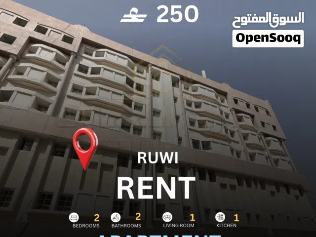 100 m2 2 Bedrooms Apartments for Rent in Muscat Ruwi