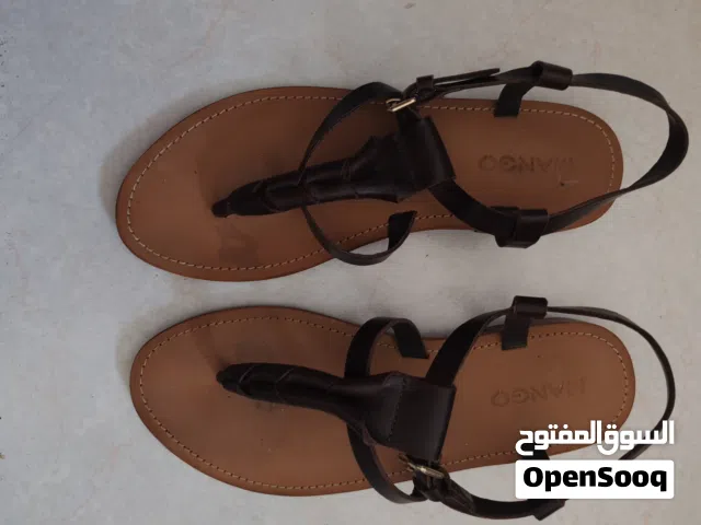 Mango leather sandals