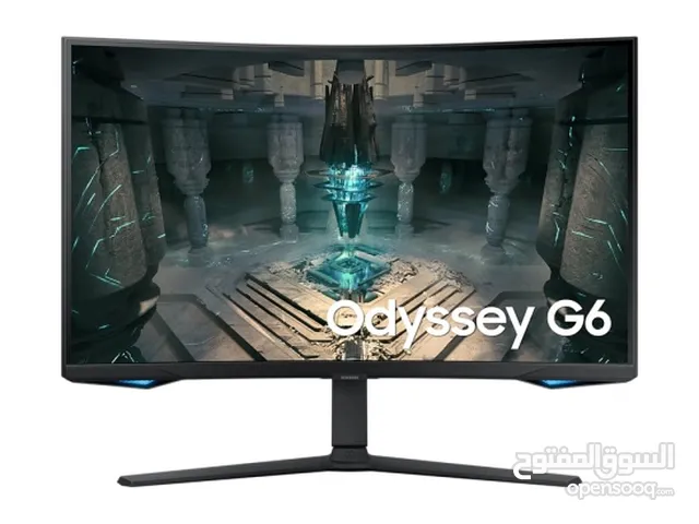 للبيع شاشة SAMSUNG G6 جودة 2K و 240hz الحجم 32 بوصة الشاشة سمارت وفيها سبيكرات عالية