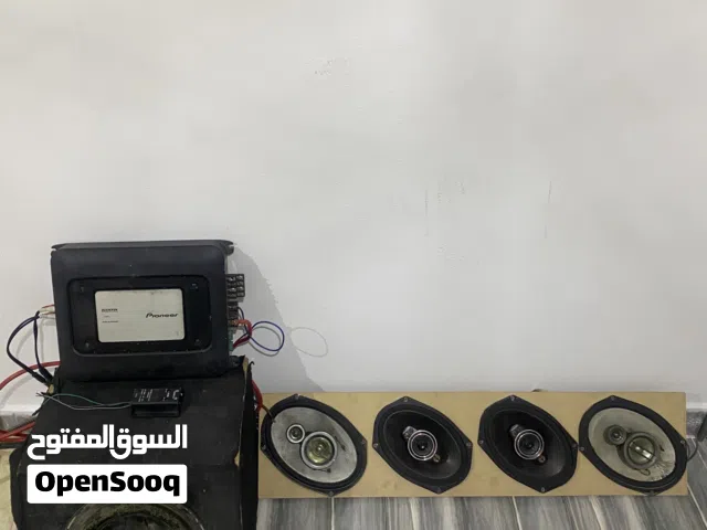 (مع الوايرات )سماعتين باينير 720w سماعتين كانود 420w طبله 1600w وايرنق متين  جي ام 600w
