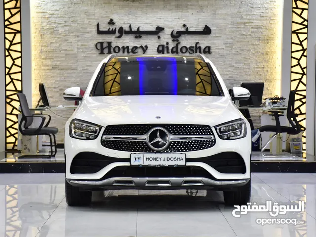 Mercedes Benz GLC 200 ( 2021 Model ) in White Color GCC Specs This has done a kilometer of 62,000 Km