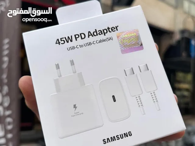 شواحن السامسونج ال 45 واط الاصلي صناعه فيتنام  فاست تشارج ختم الشركه وعليه الباركود