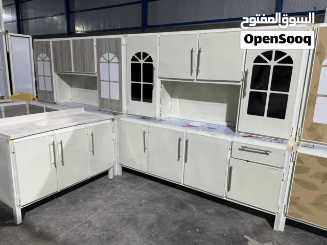كاونتر وملحق المنيوم مترين وسنك مرمر