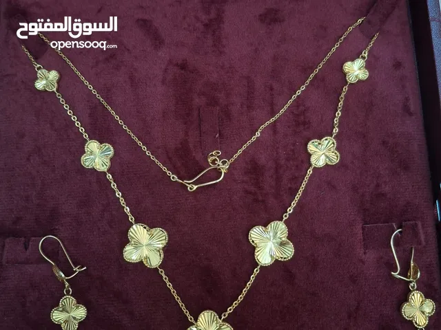 طقم فضه مطليه