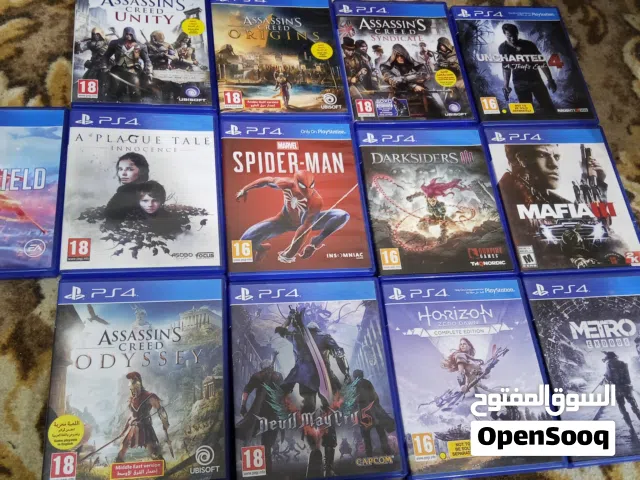 دسكات بلاستيشن 4 استعمال نظيف  وشخصي