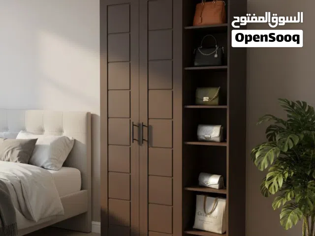 دولاب مودرن بوحدة أرفف متعددة الاستخدامات – تصميم عملي وأنيق