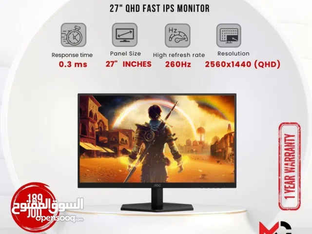 27" Aoc monitors for sale  in Amman